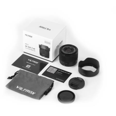 Viltrox AF 25mm F1.7 - zawartość zestawu